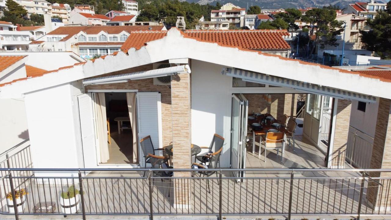 Penthouse Altus Apartment Baska Voda Bagian luar foto