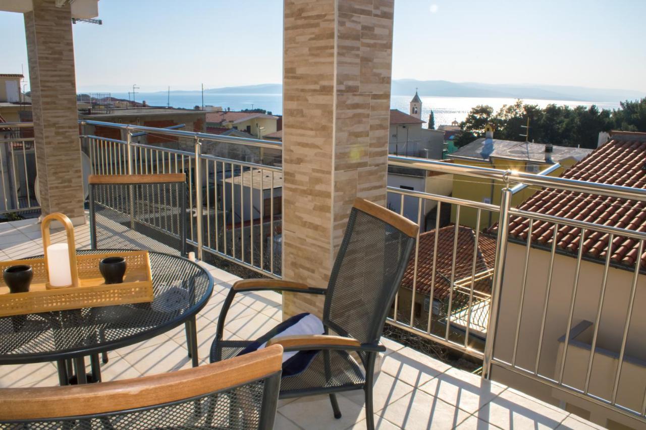 Penthouse Altus Apartment Baska Voda Bagian luar foto